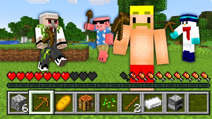 マイクラ 体力と手持ちが全員共有の世界でサバイバル マインクラフト Minecraft実況動画youtuber応援ブログ